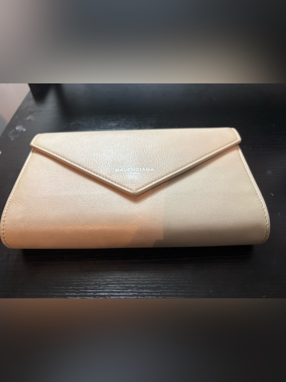 Authentic Balenciaga Papier Leather Envelope Continental Wallet WOC Ready - Picture 3 of 12